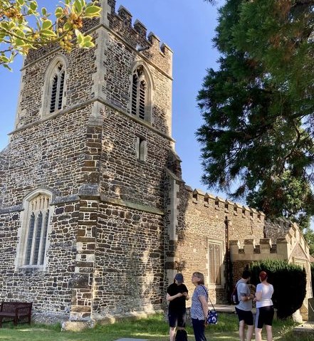 In the shade by St Mary's Old Linslade